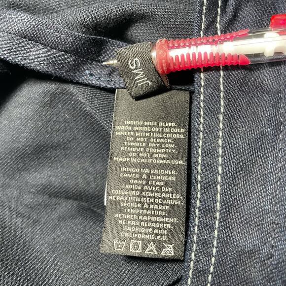 Father's Daughter LA Patti Vest Mini Dress "Brew" Japanese Denim Indigo Medium - Picture 6 of 12